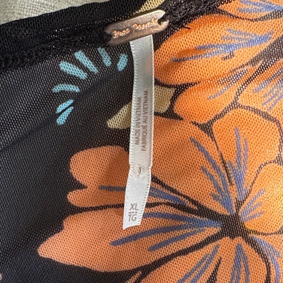 Free People Vibrant Floral Sheer Blouse - Picture 3 of 3
